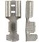 Flachsteckhülse 4130, 1,0 - 2,5 mm² messing versilbert
